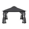 Living and Home Outdoor Garden Gazebo Shade Canopy 395cm W x 295cm D x  280cm H