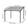 Living and Home Wall-Mounted Canopy 300cm W x 250cm H