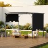 Living and Home 3x3m Outdoor Pergola with Adjustable Canopy
