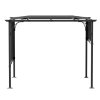 Living and Home 3x3m Outdoor Pergola with Adjustable Canopy