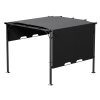 Living and Home 3x3m Outdoor Pergola with Adjustable Canopy