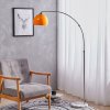 Living and Home Modern Arched Floor Lamp with Marble Base