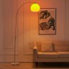 Living and Home Modern Arched Floor Lamp with Marble Base