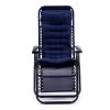 Living and Home Dark Blue Non-slip Sun Lounger Cushion for Garden Patio, 125cm(W) x 48cm(D)