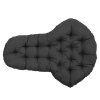 Living and Home Black Hanging Egg Chair Cushion with High Back