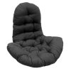 Living and Home Black Hanging Egg Chair Cushion with High Back