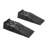 Living and Home 2Pcs Portable Rubber Vehicle Access Ramp Set 2.5 T Car Maintenance Ramps Lifting Tools, Black
