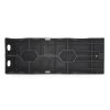 Living and Home 2Pcs Portable Rubber Vehicle Access Ramp Set 2.5 T Car Maintenance Ramps Lifting Tools, Black