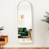 Living and Home Gold Arch Full Length Wall Mirror, 40cm W x 120cm H