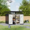 Living and Home 6.56 x 8.46FT Metal Garden Tool Shed
