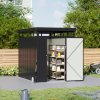 Living and Home 5.31 x 8.46FT Outdoor Metal Garden Storage Shed