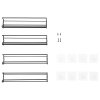 Living and Home Set of 4 Wall Mount Metal Wire Spice Rack