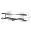 Living and Home Set of 4 Wall Mount Metal Wire Spice Rack