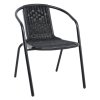 Living and Home Set of 6 PE Rattan Stacking Garden Chairs