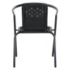 Living and Home Set of 6 PE Rattan Stacking Garden Chairs