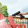 Living and Home 18.5V Portable Cordless Electric Handheld 2 Battery Pressure Washer Cleaner, Water Plants, Clean Vehicles
