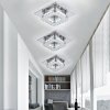 Living and Home Modern Small Crystal LED Ceiling Light for Hallways and Corridor