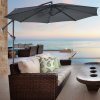Living and Home 3m Cantilever Garden Parasol with Crank Handle