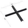 Grey Rattan 7 Piece Modular Garden Furniture Set + 32 LED Patio Umbrella Bundle