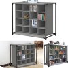 Living and Home 4-Tier 16-Grid Non-woven Shoes Rack Storage Organizer