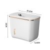 Living and Home Kitchen Bathroom Hanging Waste Bin with Lid 26.6cm W x 14.8cm D x 22cm H
