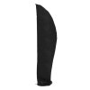 Rattan Modular 6-Piece Garden Furniture Set Black + 3M Banana Cantilever Patio Parasol with Wheeled Fillable Base + Waterproof Parasol Cover Bundle