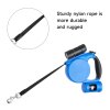 Living and Home 5m Retractable Dog Leash with Non-Slip Handle and LED Torch