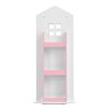 Living and Home Kids' House Frame Rotating Bookshelf in Pink