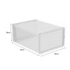Living and Home 12pcs Stackable Shoe Storage Box Organiser White