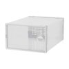 Living and Home 12pcs Stackable Shoe Storage Box Organiser White