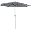 Living and Home 3M Large Rotating Patio Parasol for Outdoor Sunshade and Rain