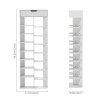Living and Home 9 Tier Shoe Rack with Drawer Organizer Storage Shelf Hallway Shoe Rack