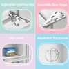 2pcs Fridge & Freezer Combo Set – 93L Fridge + 60L Upright Freezer, Freestanding, White