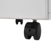 Living and Home White Manicure Table with Dust Collector and Wrist Cushion, 108 cm W x 45 cm D x 78 cm H