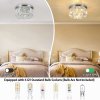 Living and Home Crystal Mount Ceiling Light