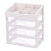 Living and Home Plastic Makeup Organizer with 3 Drawers, Cosmetic Organizer, 27.5cm W x 20cm D x 31cm H