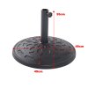 Living and Home 14KG Heavy Duty Round Resin Umbrella Base, Outdoor Patio Parasol Stand Fits 38mm Umbrella Poles