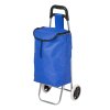 Living and Home Foldable Portable 2-Wheel Shopping Trolley with 20L Oxford Cloth Bag, Lightweight Rolling Utility Cart for Shopping