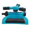 Living and Home 360 Degree 3 Arm Rotating Garden Sprinkler