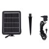 Living and Home 4-Tier Solar-Powered Water Fountain Outdoor Gardening Decor LED Water Feature with Solar Panel