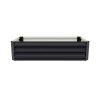 Living and Home Galvanised Steel Raised Garden Bed Rectangular Planter Box for Flowers, Herbs & Vegetables, 100cm W x 60cm D x 30cm H