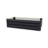 Living and Home Galvanised Steel Raised Garden Bed Rectangular Planter Box for Flowers, Herbs & Vegetables, 100cm W x 60cm D x 30cm H