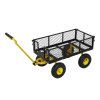 Living and Home Heavy Duty Garden Trolley Cart On Wheels