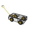 Living and Home Heavy Duty Garden Trolley Cart On Wheels