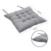 Living and Home 4Pcs Square Soft Thicken Tatami Seat Cushions, Grey