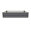 Living and Home 120cm W x 90cm D x 30cm H Galvanised Steel Raised Garden Bed Rectangular Planter Raised Bed, Grey