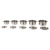 Living and Home 5pcs Stainless Steel Cookware Set with Metal Lids