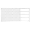 Living and Home White Expandable Closet Tension Shelf Rod and Storage Layer Dividers, 50 W x 25 D (cm)