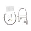 Living and Home Stainless Steel Kitchen Faucet with Pull Down Spring Spout and Pot Filler