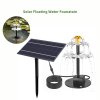 Living and Home 4W Solar Fountain Pump with Adjustable Solar Panel & 6 Nozzles